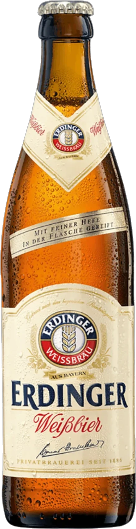 Erdinger Weissbier Hefe German Wheat Beer 5.3% 12 Pack Bottles 500ml | Bottle Stop