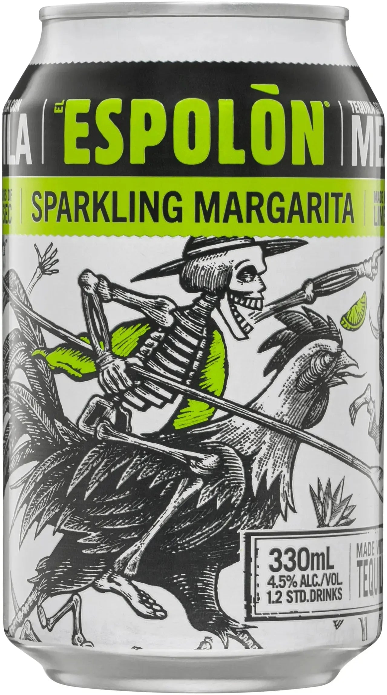 Buy Espolon Sparkling Margarita 4.5% 24 Pack Cans 330ml Online at Bottle Stop
