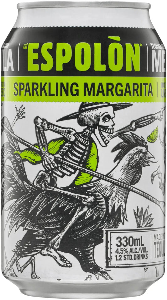 Buy Espolon Sparkling Margarita 4.5% 24 Pack Cans 330ml Online at Bottle Stop