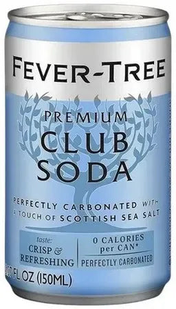Buy Fever Tree Premium Club Soda Water 24 Pack Cans 150ml Online at Bottle Stop