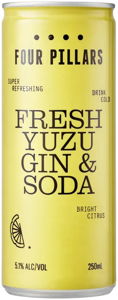 Four Pillars Yuzu Gin & Soda 250ml