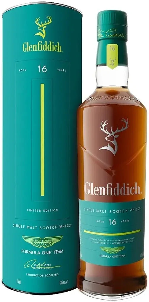 Buy Glenfiddich 16 Aston Martin F1 Single Malt Scotch Whisky 700ml Online at Bottle Stop