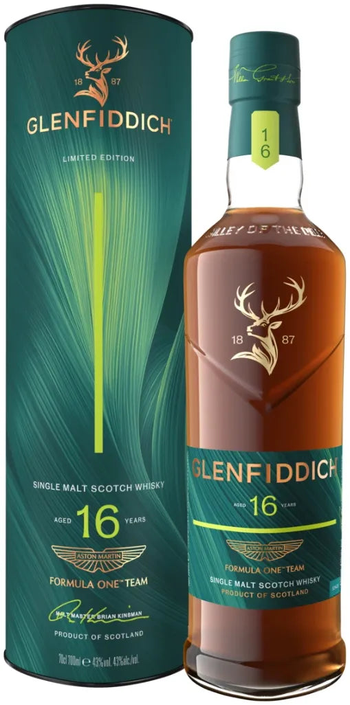 Glenfiddich Aston Martin F1 Team 16 Year Old Limited Edition Release No.2 Single Malt Scotch Whisky 700ml