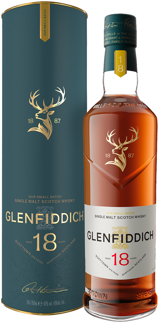 Glenfiddich 18 Year Old Single Malt Scotch Whisky 700ml