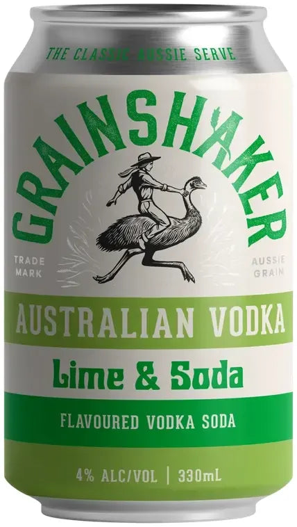 Grainshaker Lime & Soda 4% 330ml