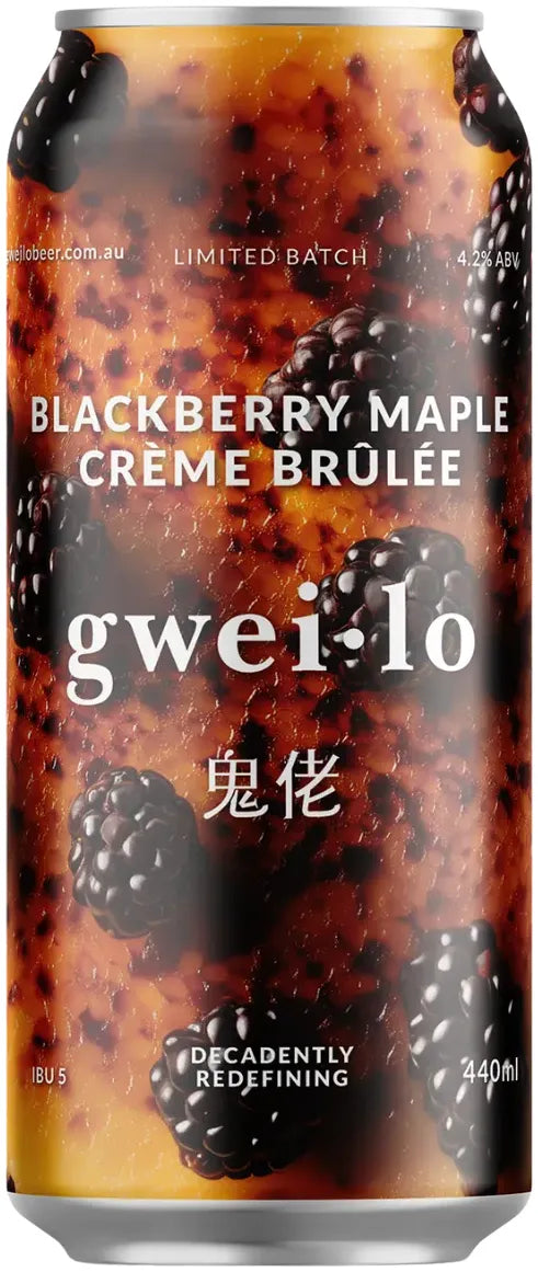 Gweilo Blackberry Creme Brulee 4.2% 16 Pack Cans 440ml | Bottle Stop