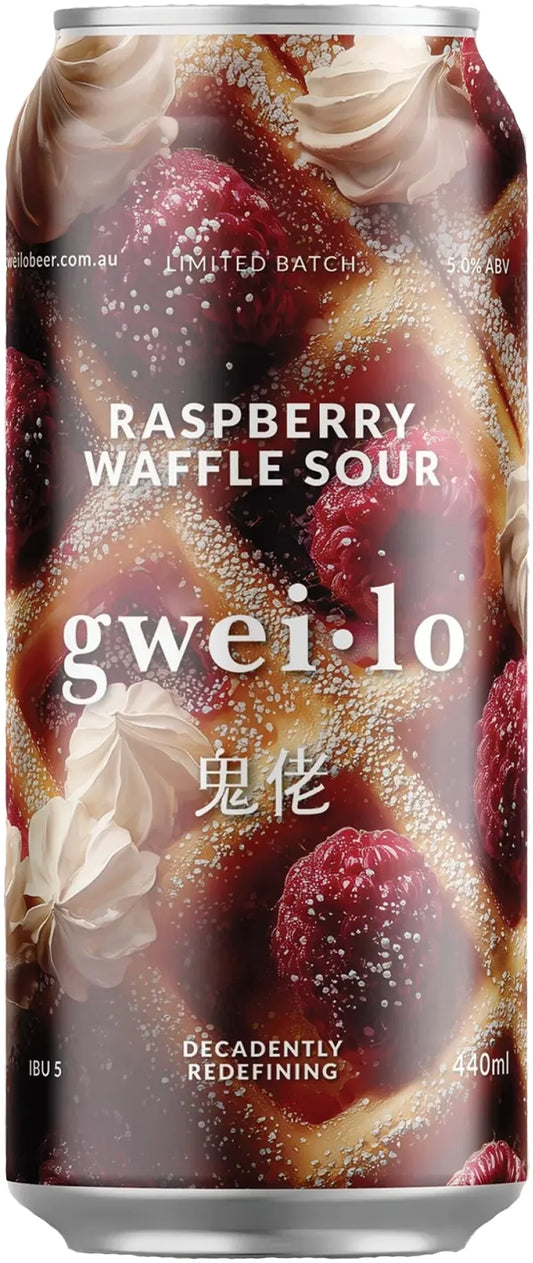 Gweilo Raspberry Waffle Sour 4.9% 16 Pack Cans 440ml | Bottle Stop