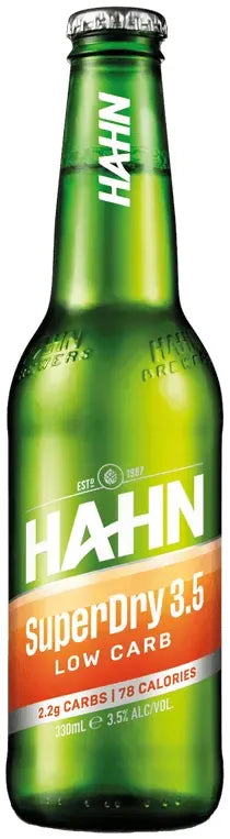 Buy Hahn Super Dry 3.5% 12 Pack Bottles 700ml Online at Bottle Stop