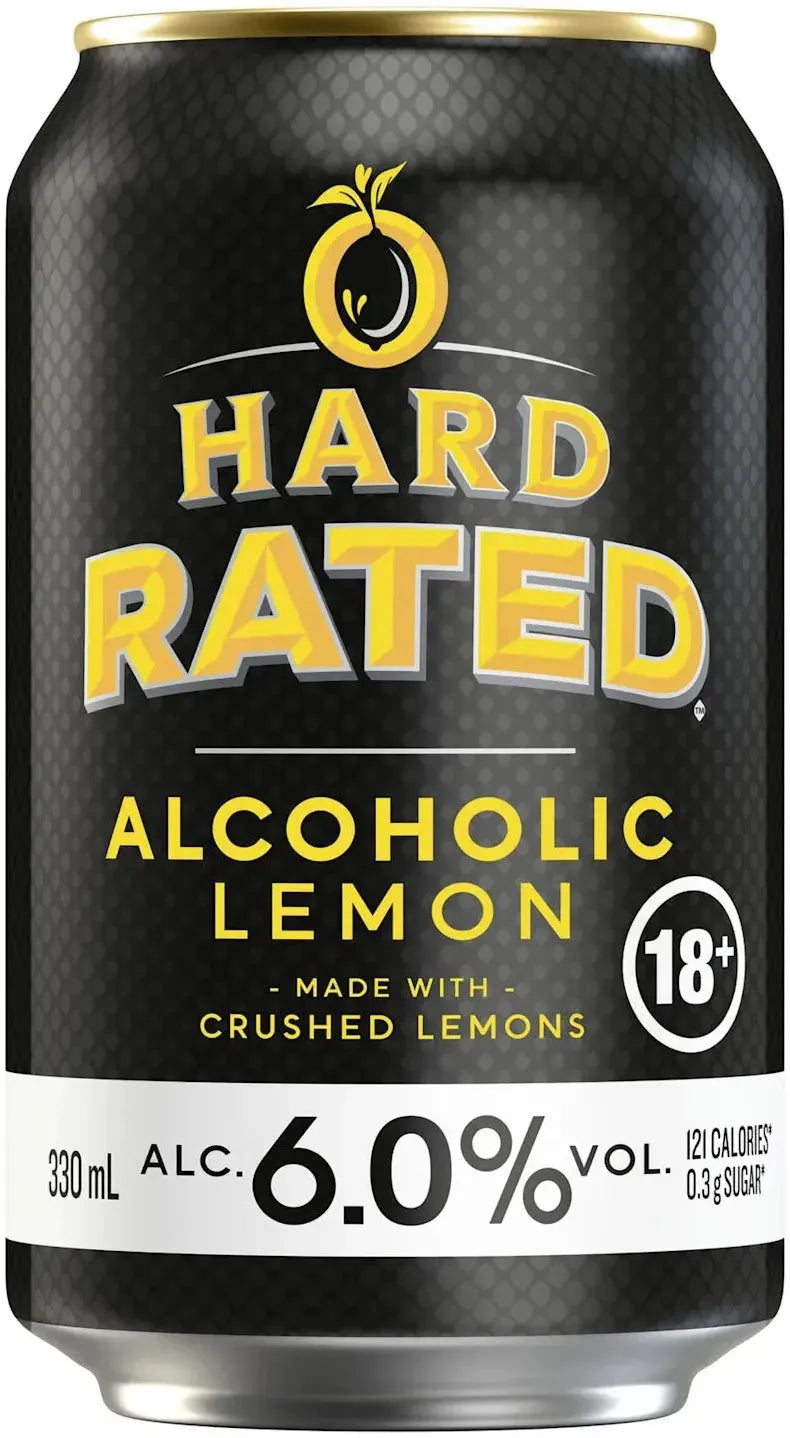 Buy Hard Rated Lemon 6% Cans 330ml Online at Bottle Stop