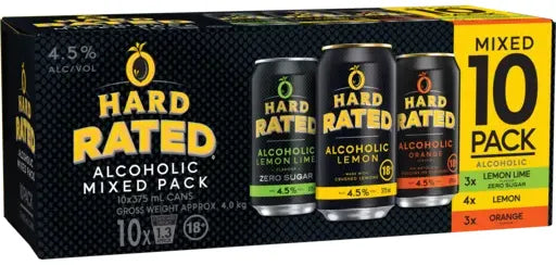 Hard Rated Raspberry Hard Rated Mixed Pack 4.5% 30 Pack Cans 375ml | Bottle Stop