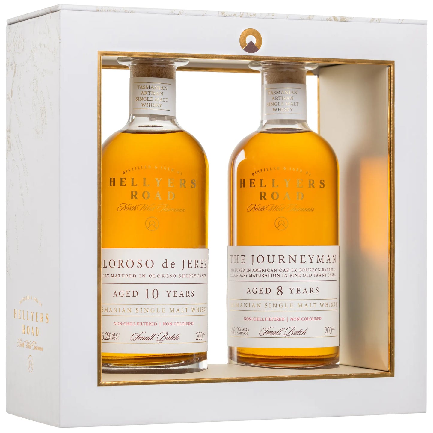 Buy Hellyers Road Distillery 8 Year Old Journeyman/The Oloroso De Jerez 10 Year Old Gift Pack 2 x 200ml Online at Bottle Stop