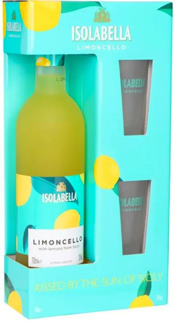 Isolabella Limoncello & 2 Glasses 700ml | Bottle Stop