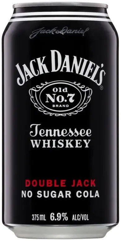 Buy Jack Daniel's Double Jack No Sugar Cola 6.9% Cans 375ml Online at Bottle Stop