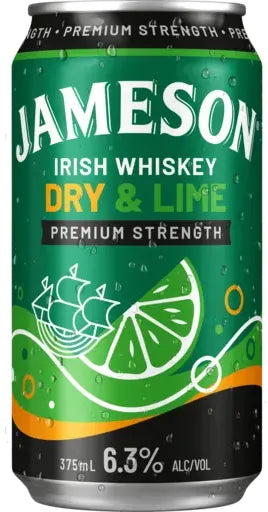 Buy Jameson Dry & Lime 6.3% 375ml Online at Bottle Stop
