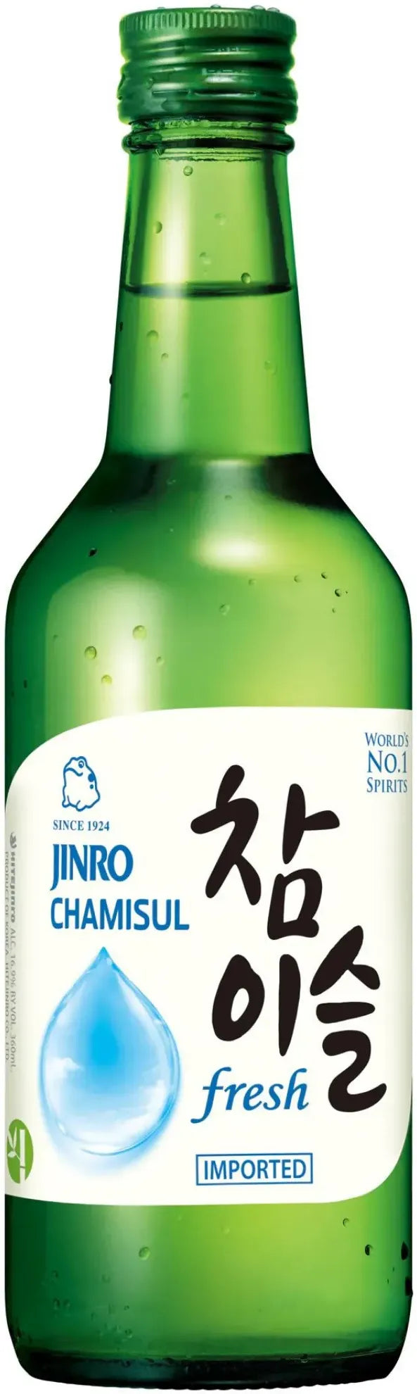 Buy Jinro Soju Chamisul Fresh 20 Pack Bottle 350ml Online at Bottle Stop