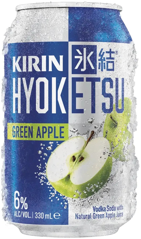 Buy Kirin Hyoketsu Green Apple Cans 330ml Online at Bottle Stop