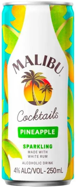 Malibu Pineapple 4% 24 Pack Cans 250ml | Bottle Stop