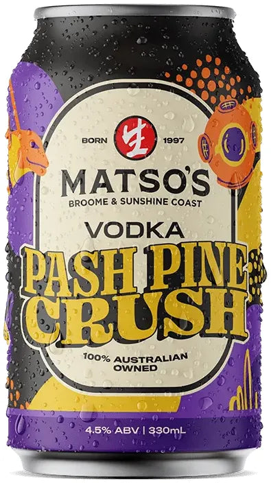 Matsos Vodka Passionfruit Crush 4.5% 24 Pack Cans 330ml | Bottle Stop