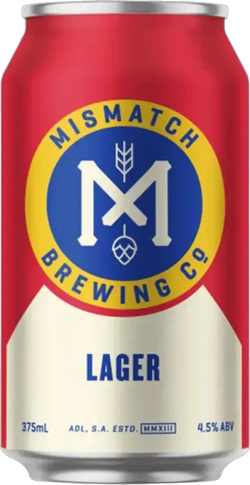 Mismatch Brewing Co. Lager 4.5% 16 Pack Cans 375ml | Bottle Stop