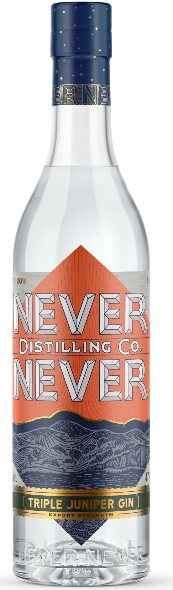 Buy Never Never Distilling Co. Triple Juniper Gin 700ml Online at Bottle Stop