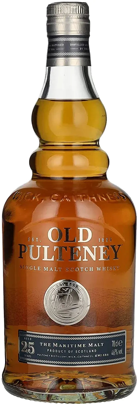 Buy Old Pulteney 25 Year Old Single Malt Scotch Whisky 700ml Online at Bottle Stop