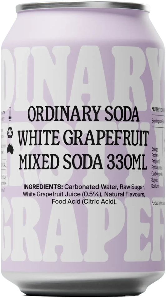 Buy Ordinary Soda White Grapefruit 12 Pack Cans 330ml Online at Bottle Stop