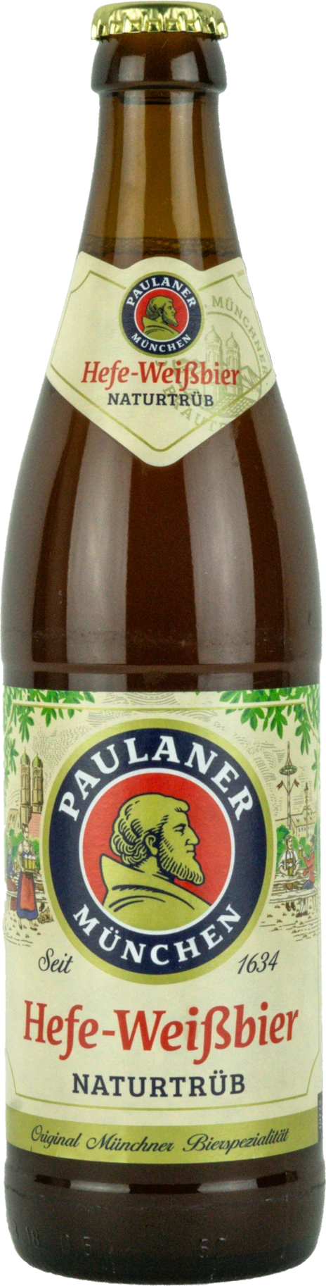 Paulaner Hefe-Weissbier Naturtrüb German Wheat Beer 5.5% 20 Pack Bottles 500ml | Bottle Stop