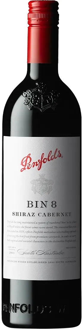 Buy Penfolds Bin 8 Shiraz Cabernet 2021 750ml Online at Bottle Stop
