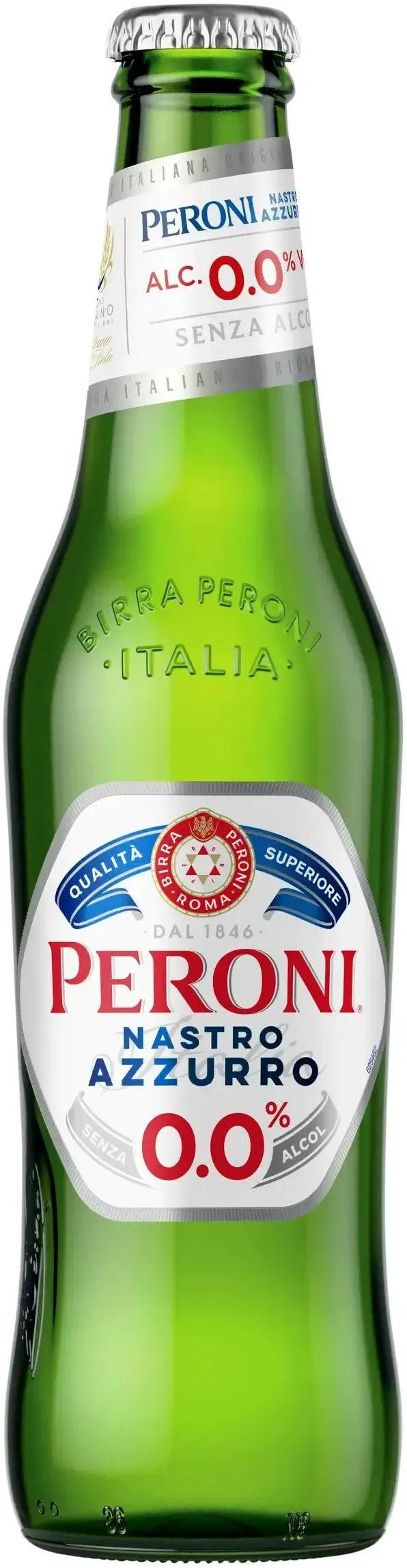 Buy Peroni Nastro Azzurro 0.0% 24 Pack Bottles 330ml Online at Bottle Stop