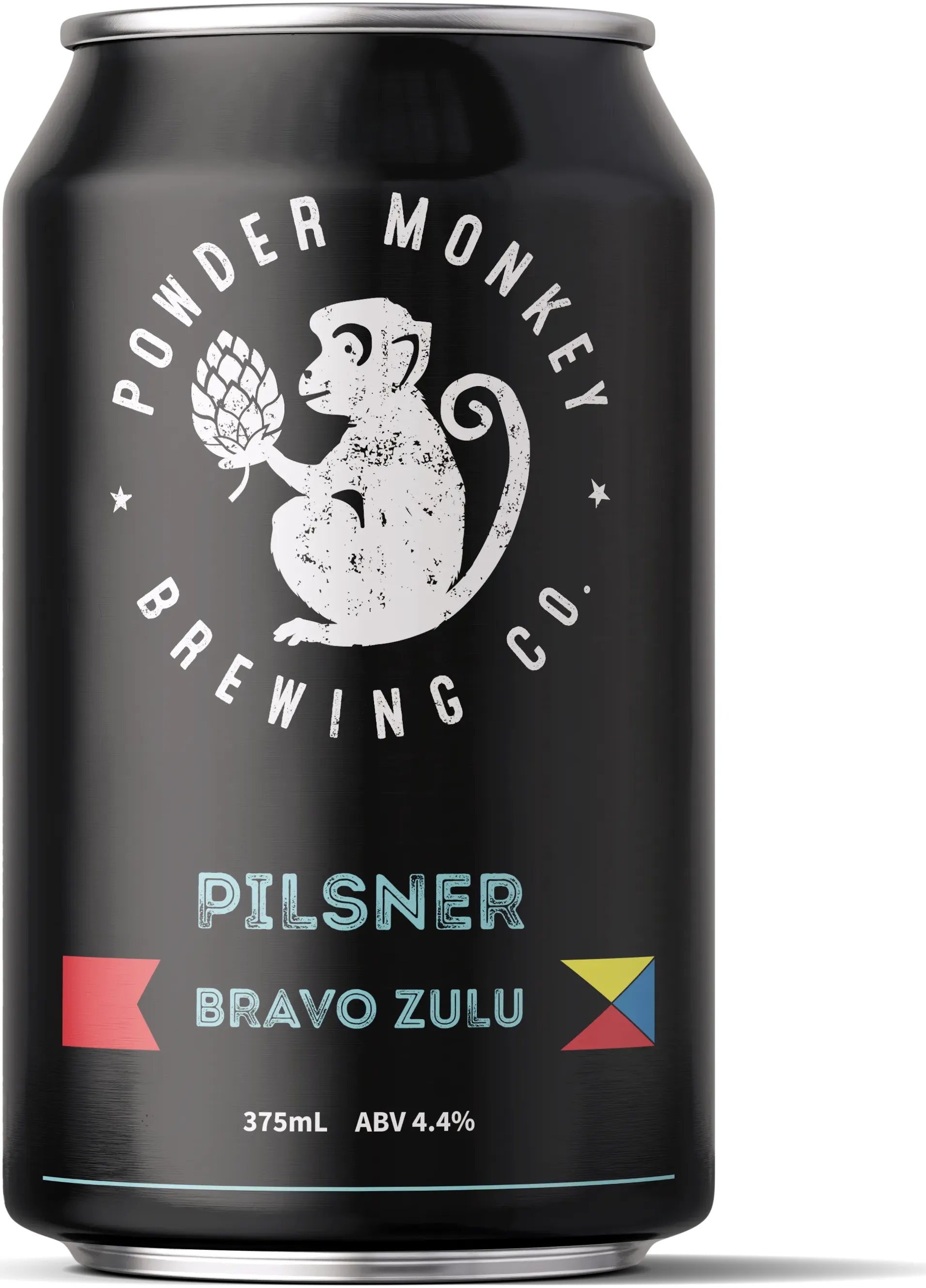 Powder Monkey Brewing Co Bravo Zulu Pilsner 4.4% 16 Pack Cans 375ml | Bottle Stop