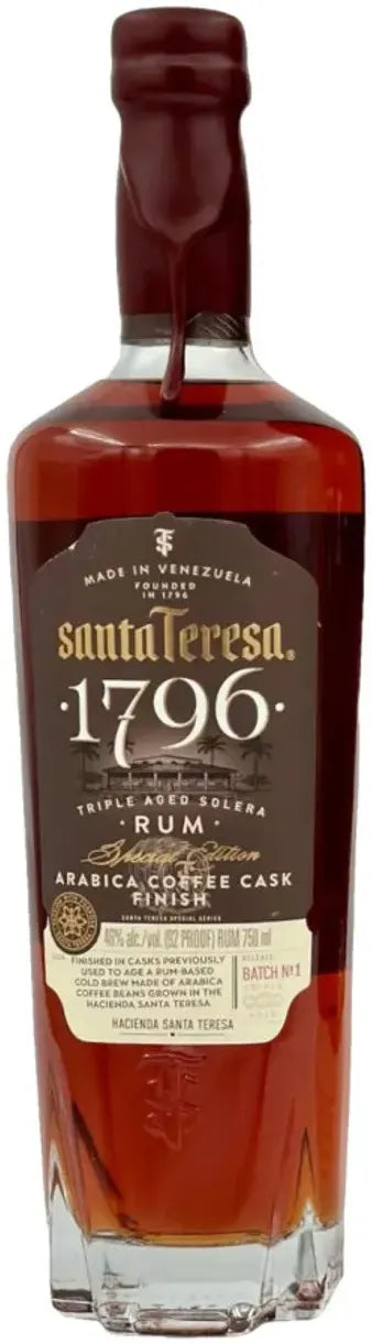 Santa Teresa 1796 Arabic Coffee Cask Finish Batch No.1 700ml | Bottle Stop