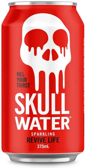 Buy Skull Water Sparkling 10 Pack Cans 375ml Online at Bottle Stop