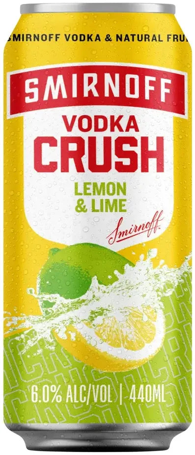 Smirnoff Crush Lemon & Lime 440ml