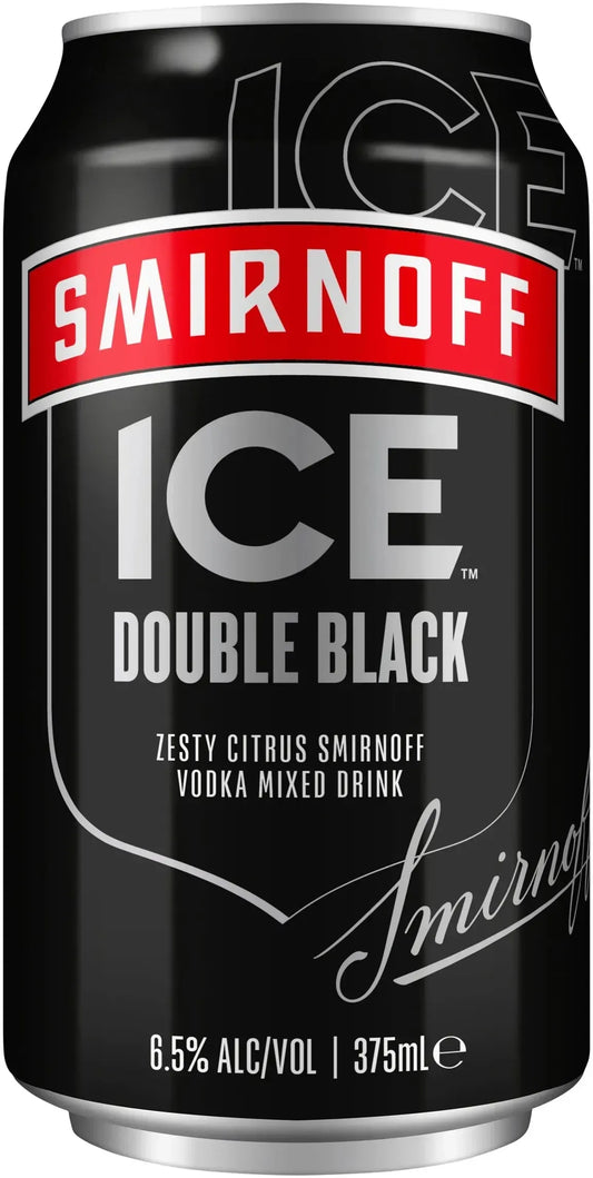 Buy Smirnoff Double Black 6.5% Cans 375ml Online at Bottle Stop