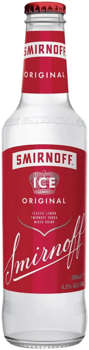 Ninnoff Ice Red Buy Smirnoff Ice Red 4.5% Bottles 300ml Online at Bottle Stop