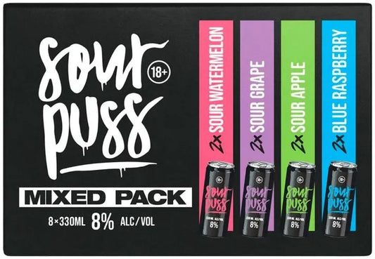 Sour Puss Mixed 2x8 Pack 330ml