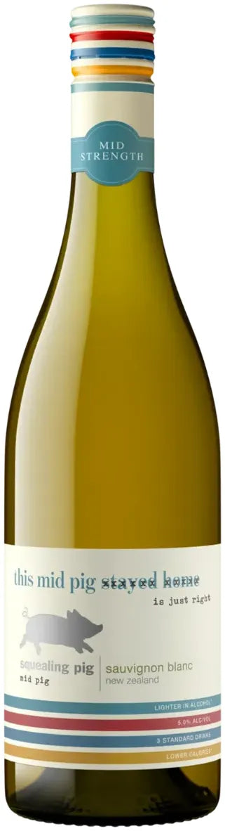 Squealing Pig Mid Strength Sauvignon Blanc 750ml | Bottle Stop