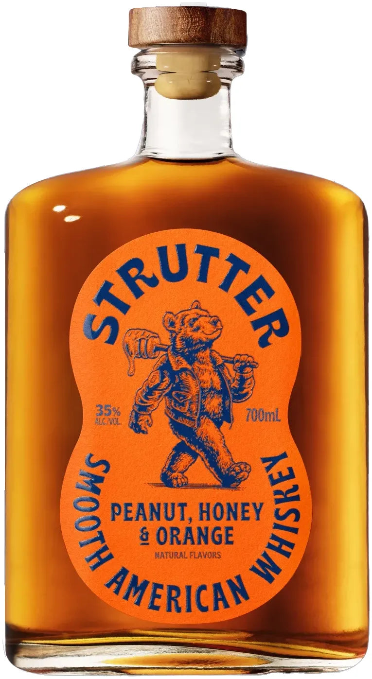 Strutter American Flavored Peanut Butter, Honey, Orange Whiskey 700ml | Bottle Stop