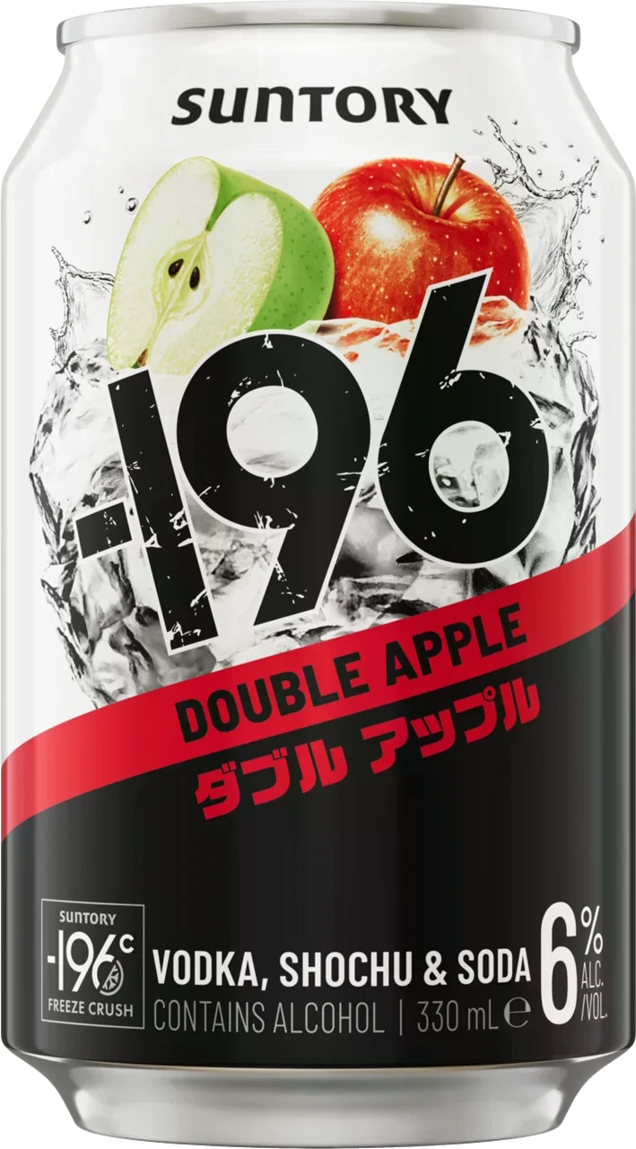 Suntory -196 Double Apple 6% 24 Pack Cans 330ml | Bottle Stop