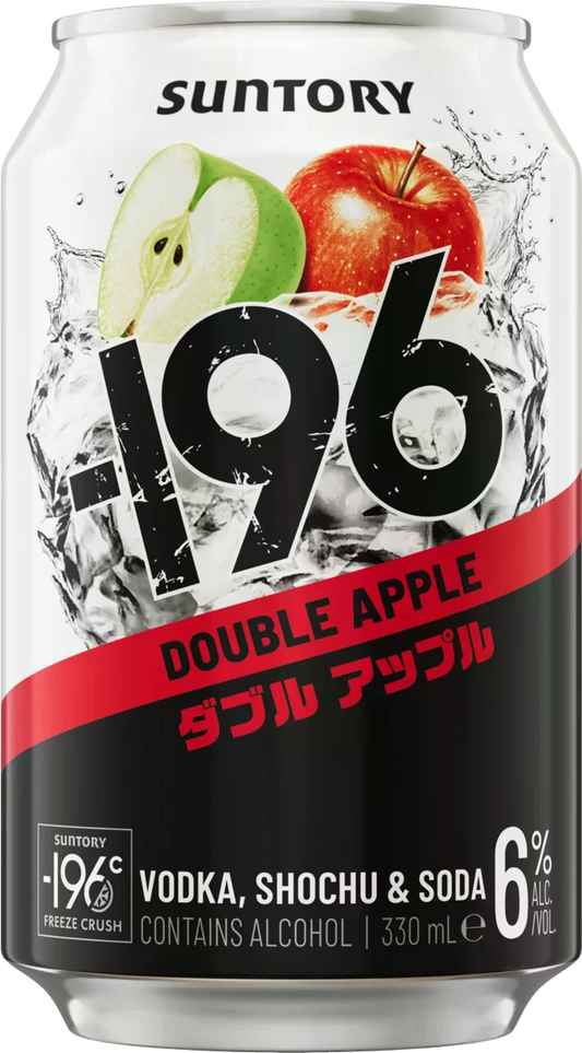 Suntory -196 Double Apple 6% 24 Pack Cans 330ml | Bottle Stop