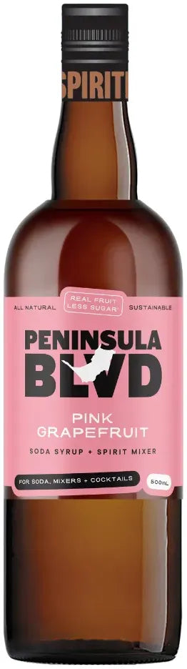Buy That Spirited Lot Distillers Peninsula Blvd. Pink Grapefruit Mixer Syrup 700ml Online at Bottle Stop