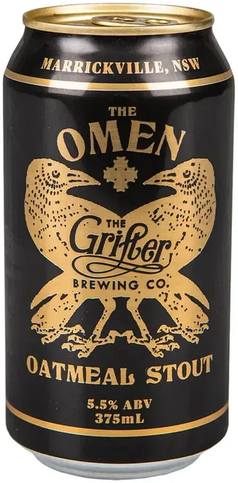 The Grifter Brewing Co. Omen Oatmeal Stout 5.5% Cans 375ml | Bottle Stop