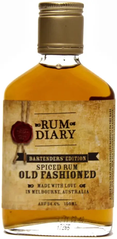 Buy The Rum Diary Spiced Rum Old Fashioned Flask 150ml Online at Bottle Stop