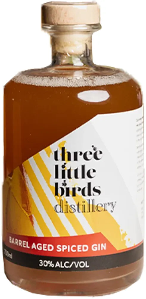 Buy Three Little Birds Distillery Barrel Aged Spiced Gin 700ml Online at Bottle Stop