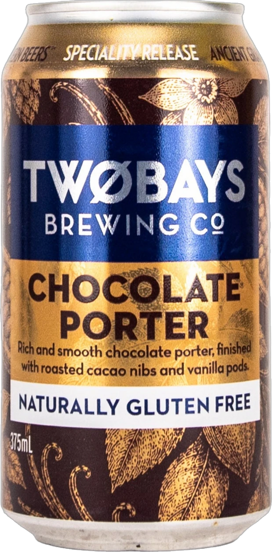 Two Bays Brewing Co Gluten Free Chocolate Porter 6.1% 16 Pack Cans 375ml | Bottle Stop