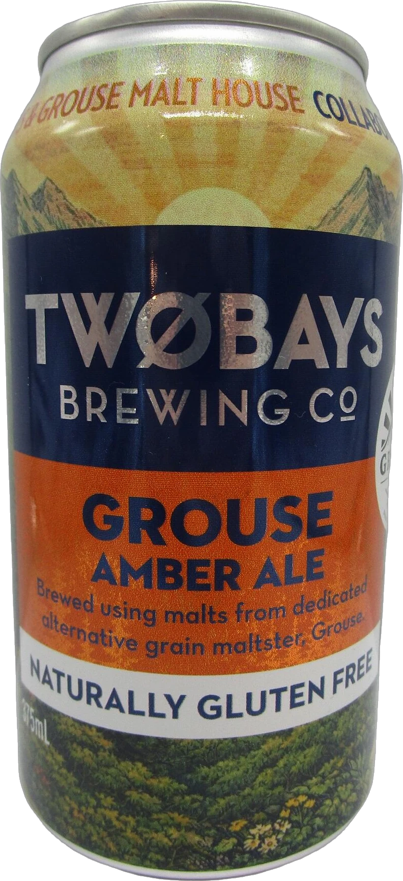 Two Bays Brewing Co Gluten Free Grouse Amber Ale 5% 16 Pack Cans 375ml | Bottle Stop