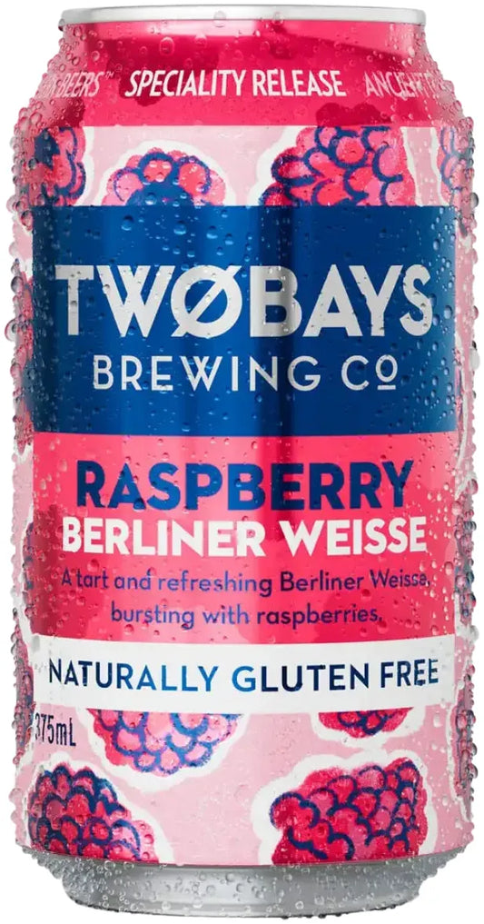 Two Bays Brewing Co Raspberry Berliner Weisse 3.5% 16 Pack Cans 375ml | Bottle Stop