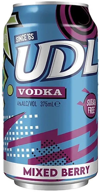 UDL Mixed Berry Sugar Free 4% 24 Pack Cans 375ml | Bottle Stop
