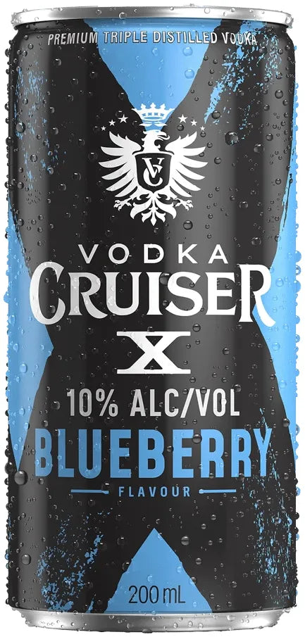 Vodka Cruiser Blueberry 10% 24 Pack Cans 200ml | Bottle Stop