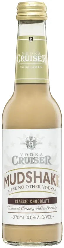 Vodka Cruiser Mudshake Chocolate 4% 24 Pack Bottles 275ml | Bottle Stop